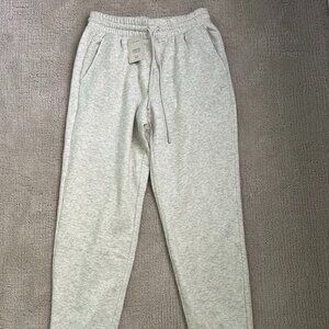Fabletics XS/4 Cozy Fleece Go-To Sweatpants - Soft Grey Heather
